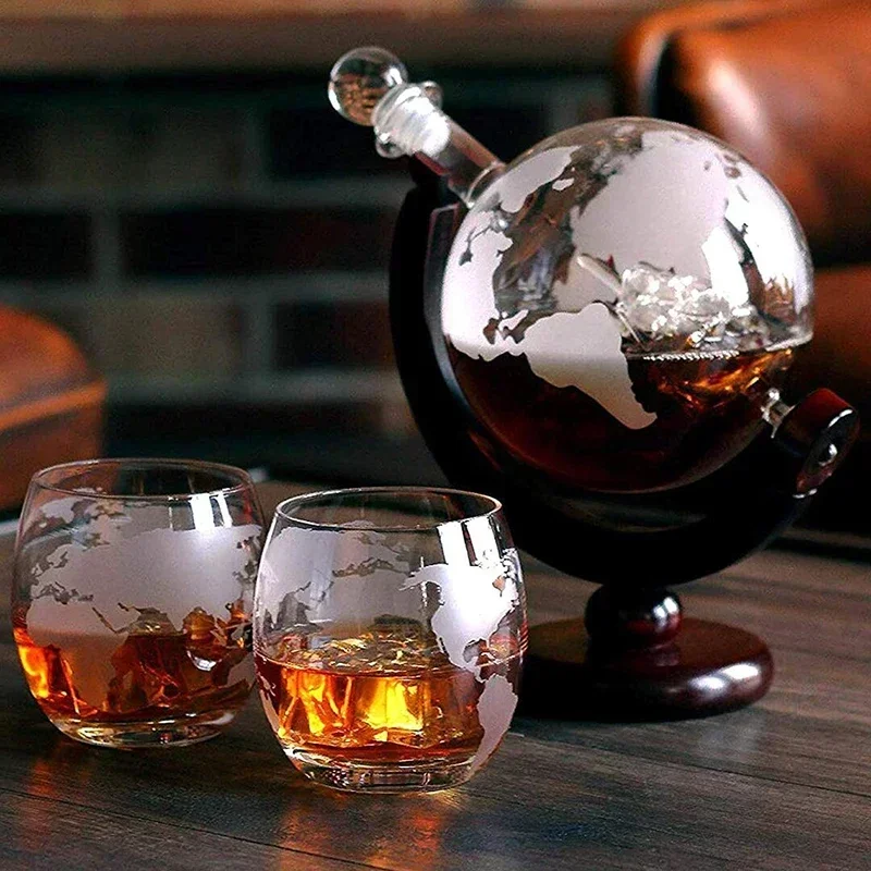 Decanter Globe Set - Creatieve Globe-karafset met loodvrije karaf Prachtige