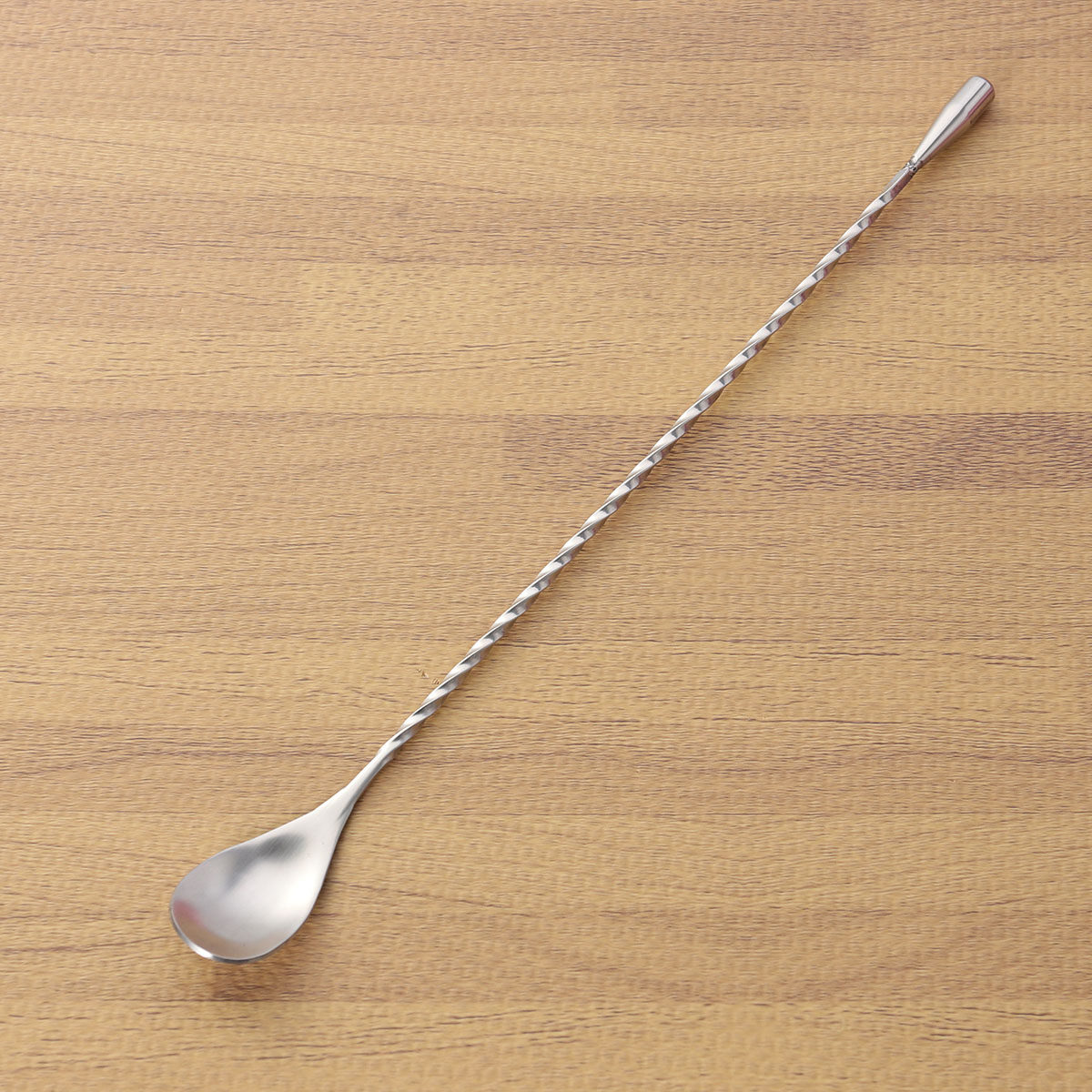 Bar Spoon Twisted - 304 roestvrijstalen gedraaide barlepel/cocktailroerder met ergonomische
