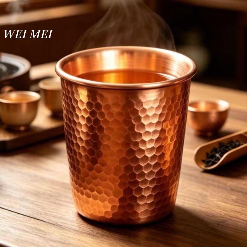 Mule Copper Mug - Handgemaakte koperen ontbijtkoffiekop, Water Mule 350