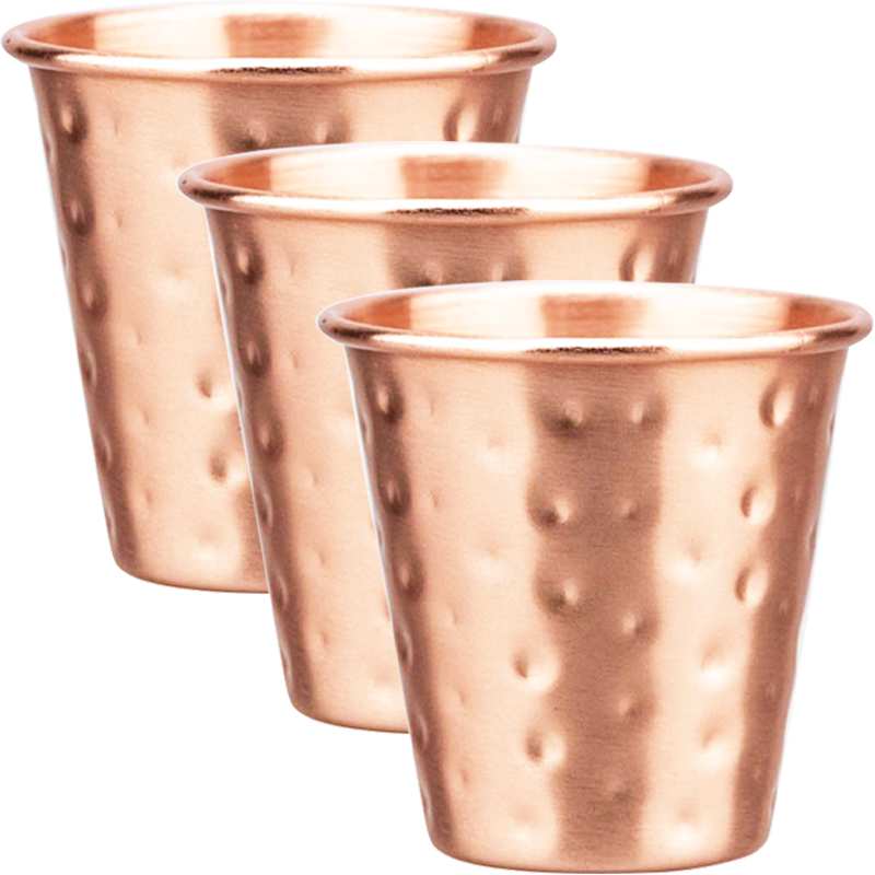 Mule Copper Mug - 3/4 Stuks Nieuwe 60ml 100% Koperen