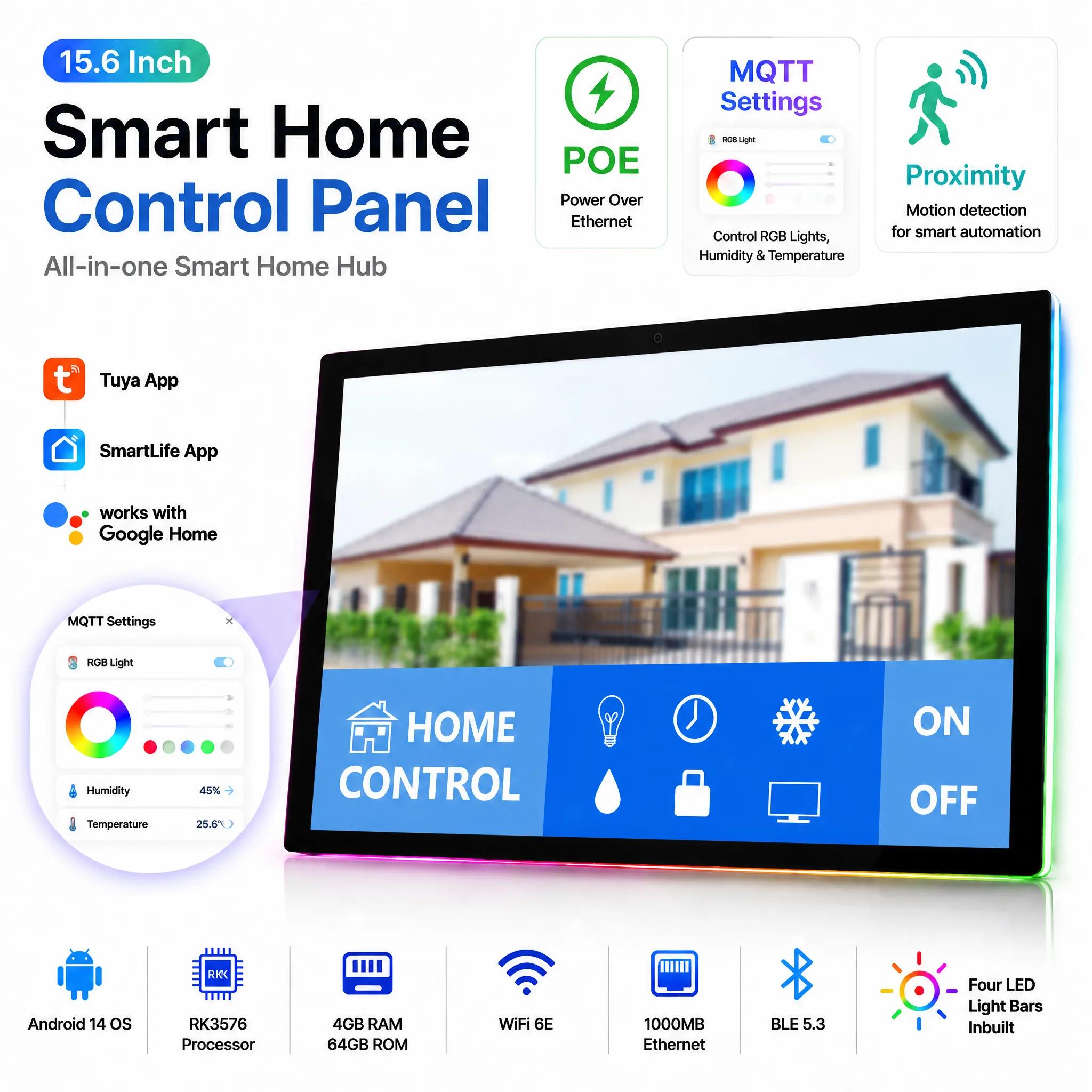 Home Bar Android - 15,6 inch Inwall Smart Home Tablet