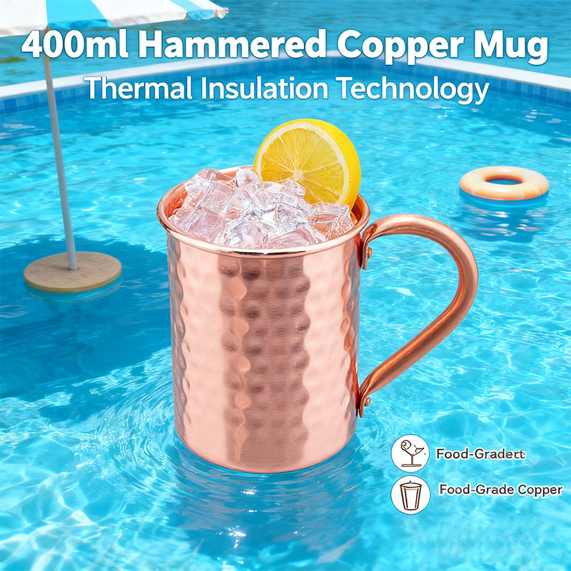 Mule Copper Mug - Nieuwe 100% koperen bekers, puur massief,