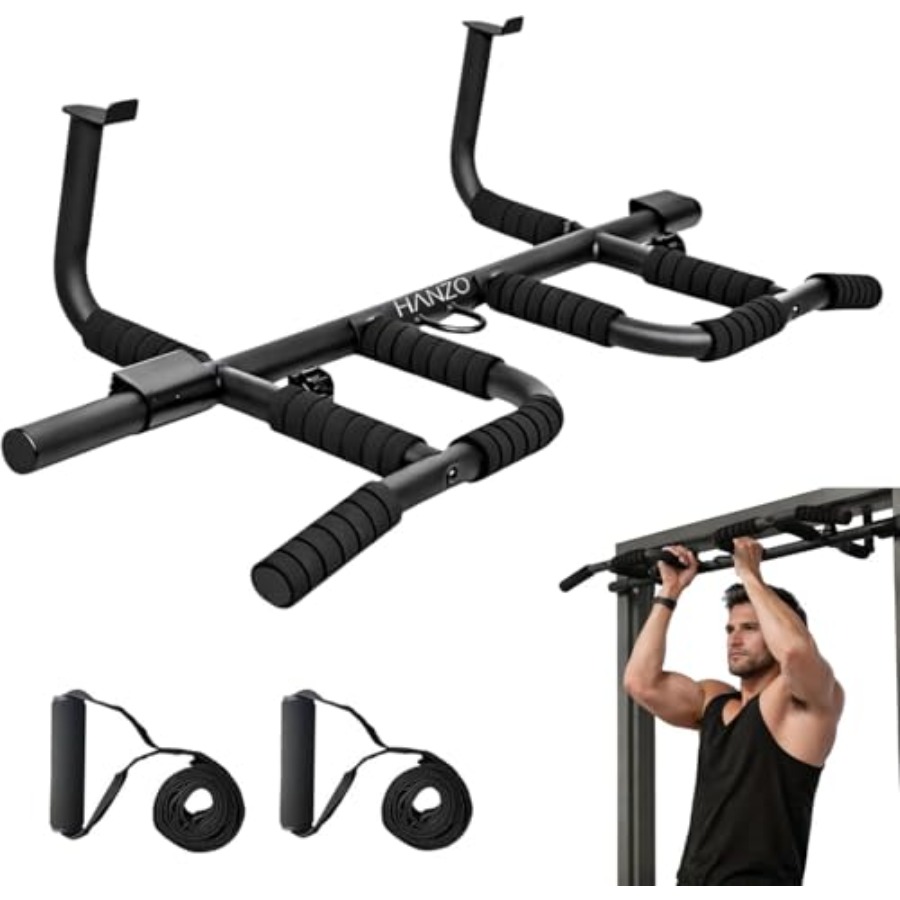 Home Bar Setup - Deurkozijn Pull-up Bar Set met Hangriemen