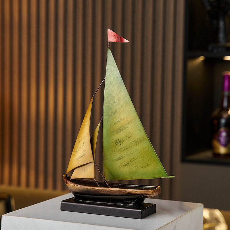 Home Bar Setup - Creatief zeilbootmodel ornament, luxe decoratie voor