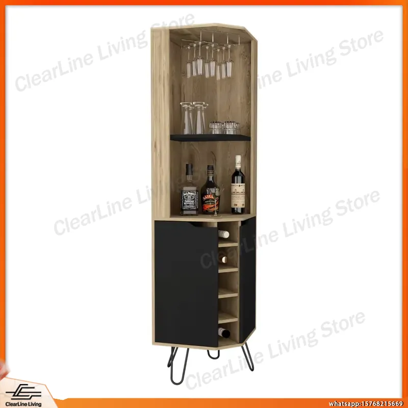 Hoekbar kast met 6 ingebouwde  - Home Bar Shelves recensie en prijs