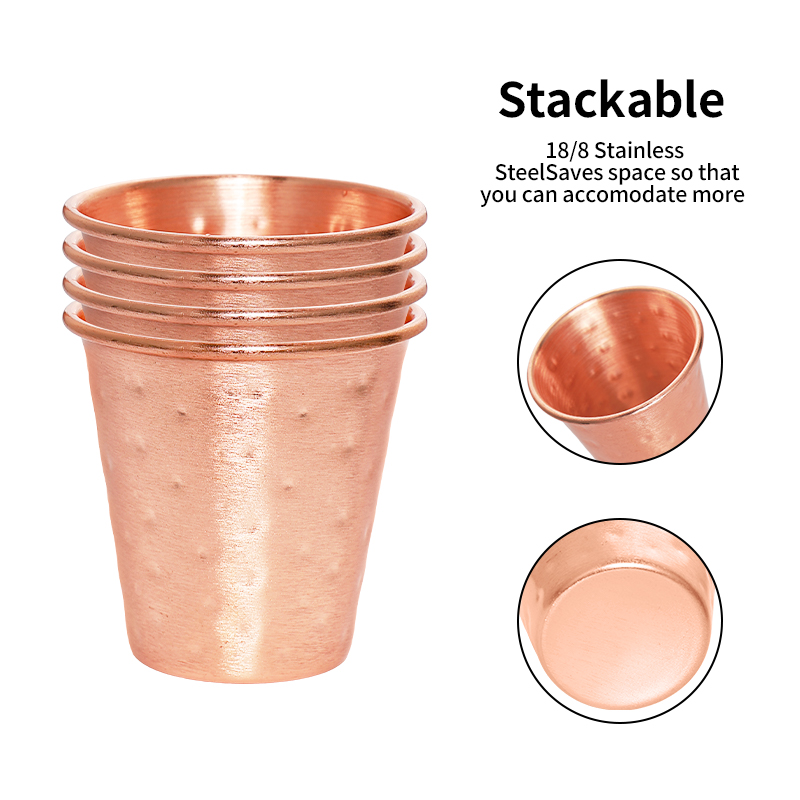Set van 4/6 verkoperde bierbek - Mule Copper Mug recensie en prijs