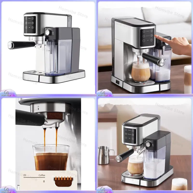 RVS Espressoapparaat 20 Bar, d - Home Barista recensie en prijs
