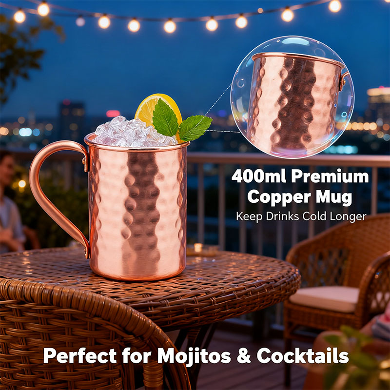 Nieuwe 100% koperen bekers, pu - Mule Copper Mug recensie en prijs