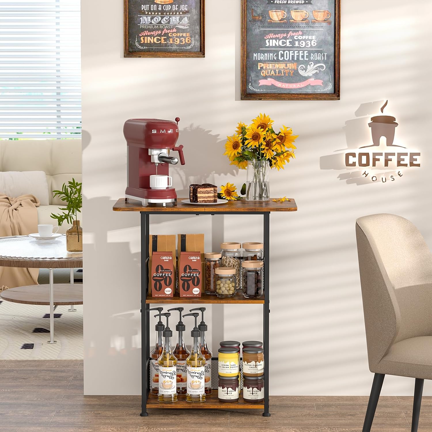 Mini Vloerstaande Koffiebar Sc - Home Bar Setup recensie en prijs