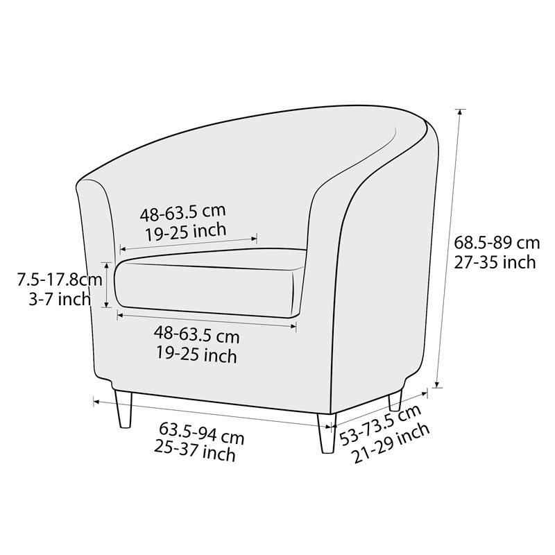 Effen Kleur Club Fauteuil Cove - Home Bar Lounge recensie en prijs