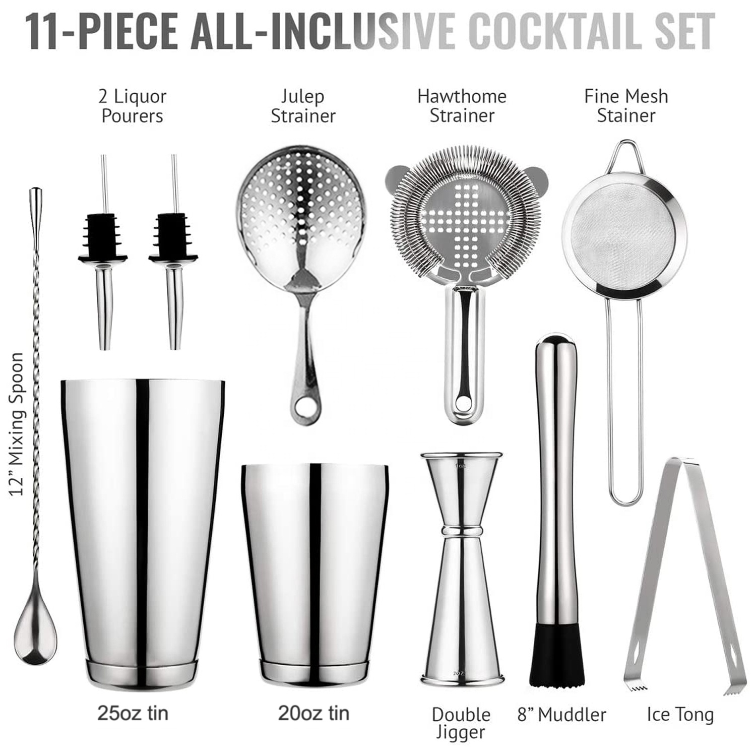 stllCAMOL FACTORY 11-delige zi - Boston Shaker Set recensie en prijs
