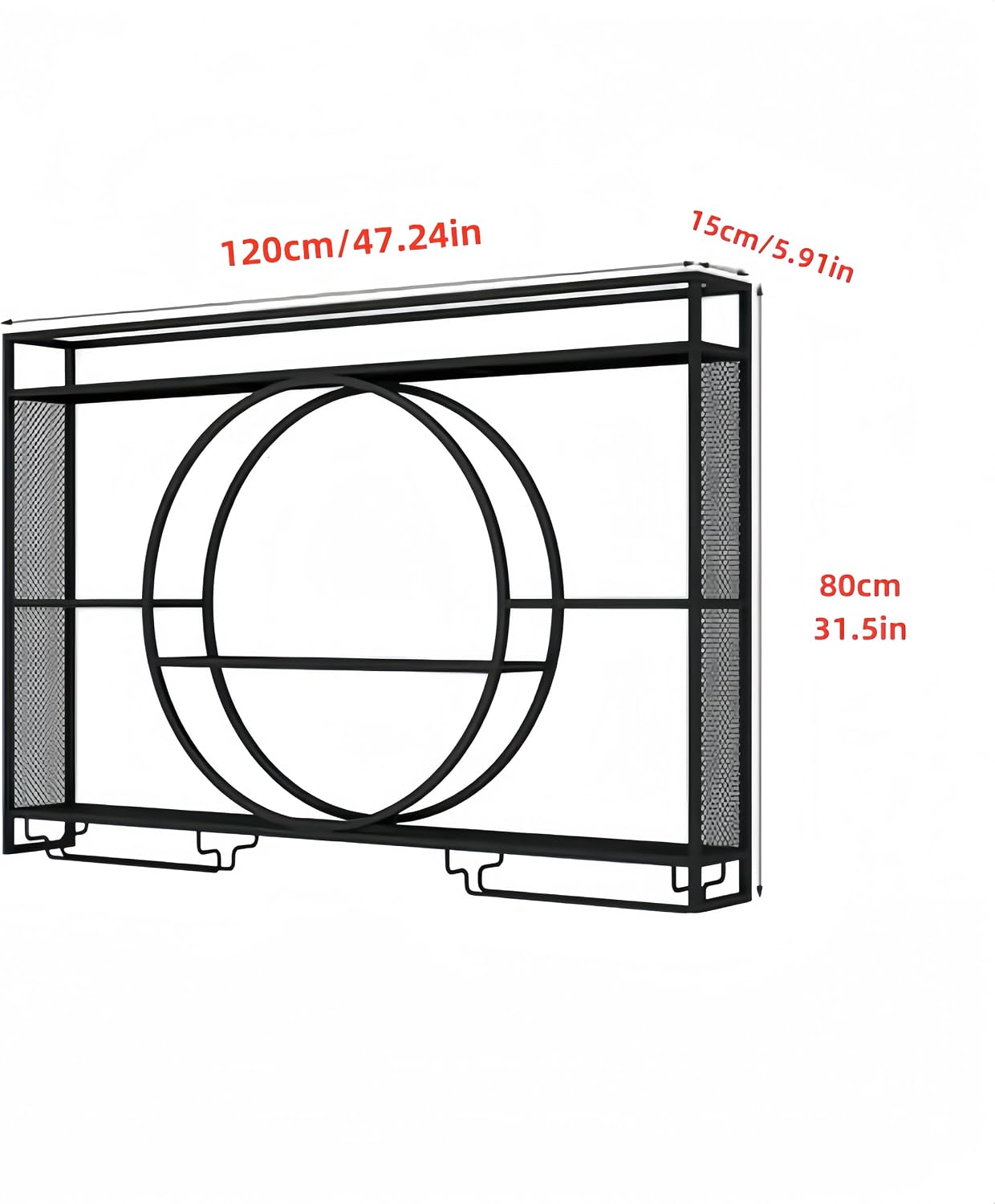Zwarte metalen wandplank voor  - Home Bar Shelves recensie en prijs