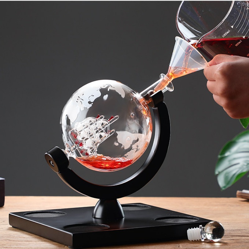 Decoratieve Globe Wijnkarafset - Decanter Globe Set recensie en prijs