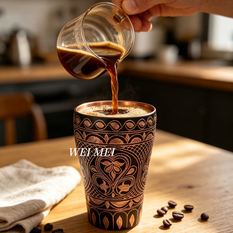 Handgemaakte koperen ontbijtko - Mule Copper Mug recensie en prijs