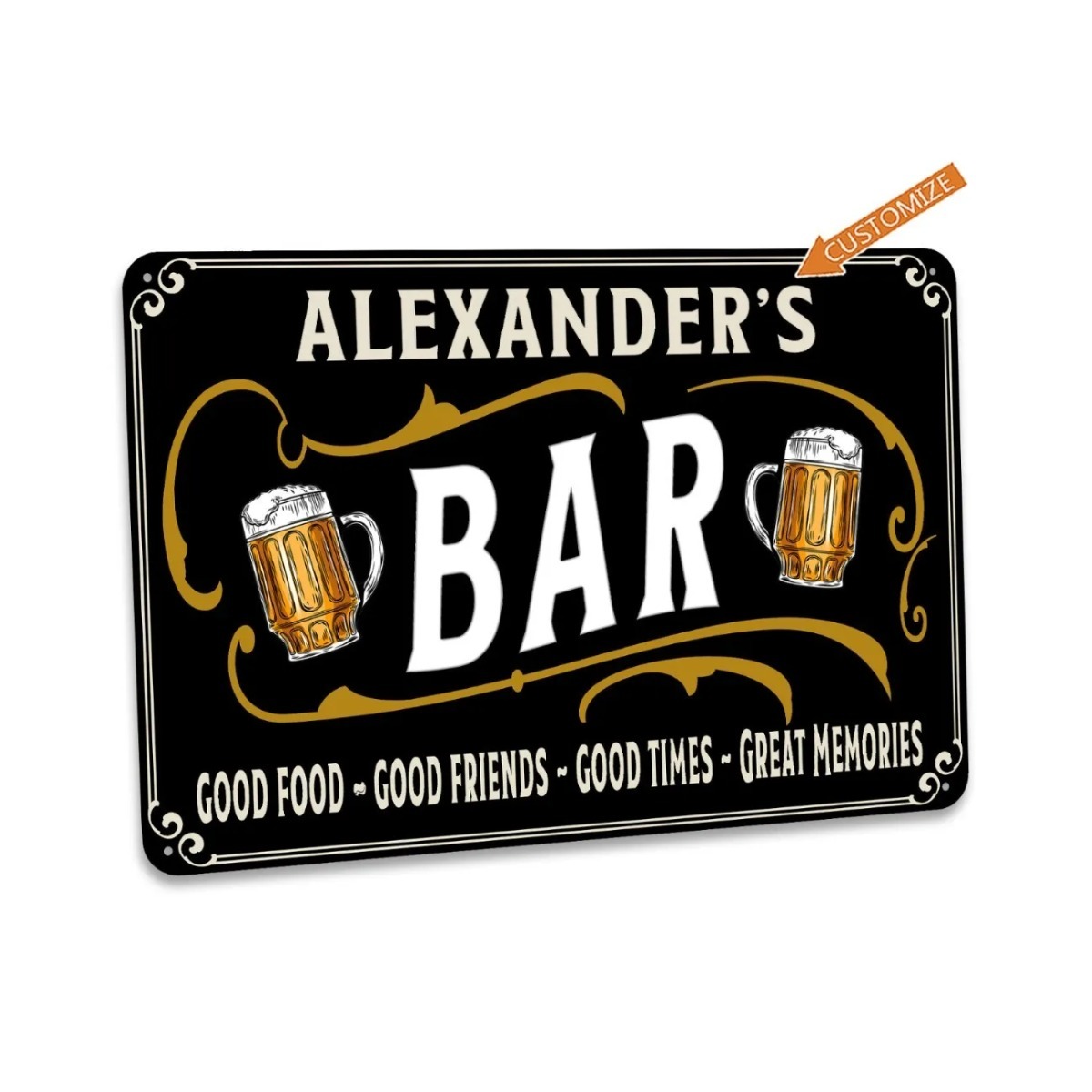 Aangepaste barbord Gepersonali - Home Bar Signs recensie en prijs