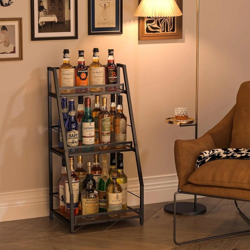 3-laags wijnrek met trapvormig - Home Bar Shelves recensie en prijs
