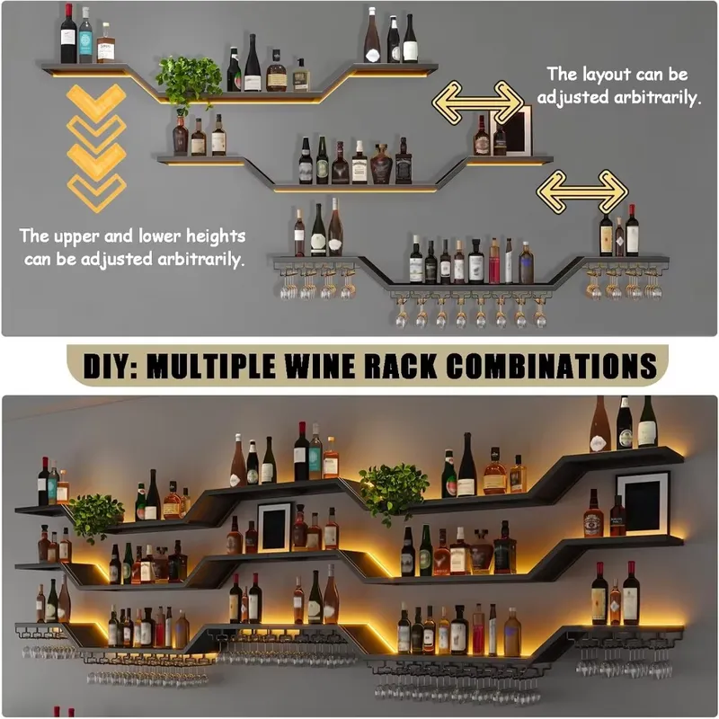 70,8 inch LED wandgemonteerde  - Home Bar Shelves recensie en prijs